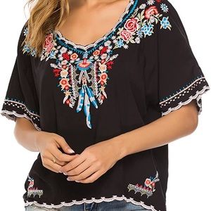 Womens Boho tunic top
